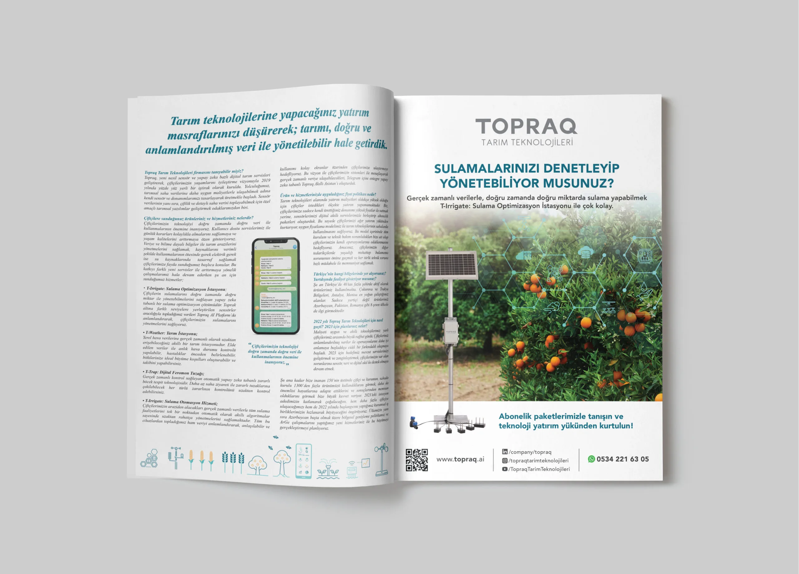 Topraq Magazine Ad Design